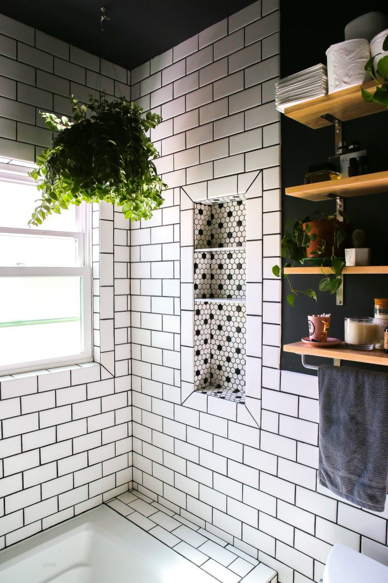Vintage Dream: Black and White Bathroom Remodel - Builder Boy, image size:768x1152
