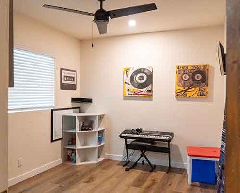 Music Room Built Inside Of An ADU Music Room Built Inside Of An ADU